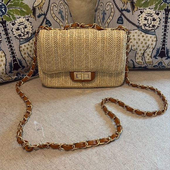 *NWT* Atrie straw crossbody purse - Picture 12 of 12